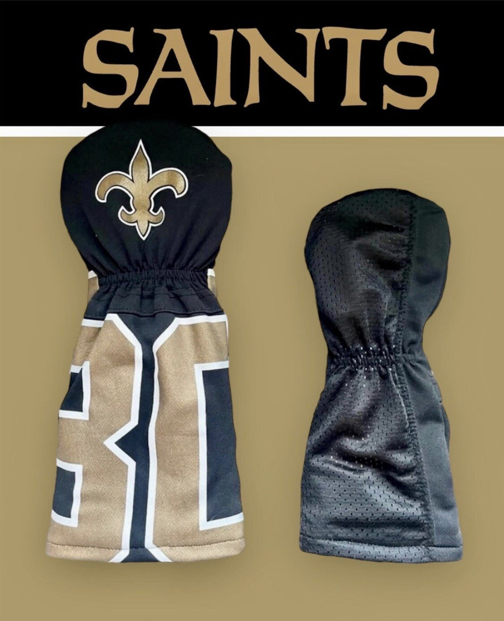 New Orleans Saints Golf Driver & Fairway Wood Head Cover