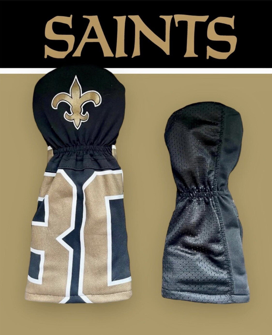 New Orleans Saints Golf Driver & Fairway Wood Head Cover
