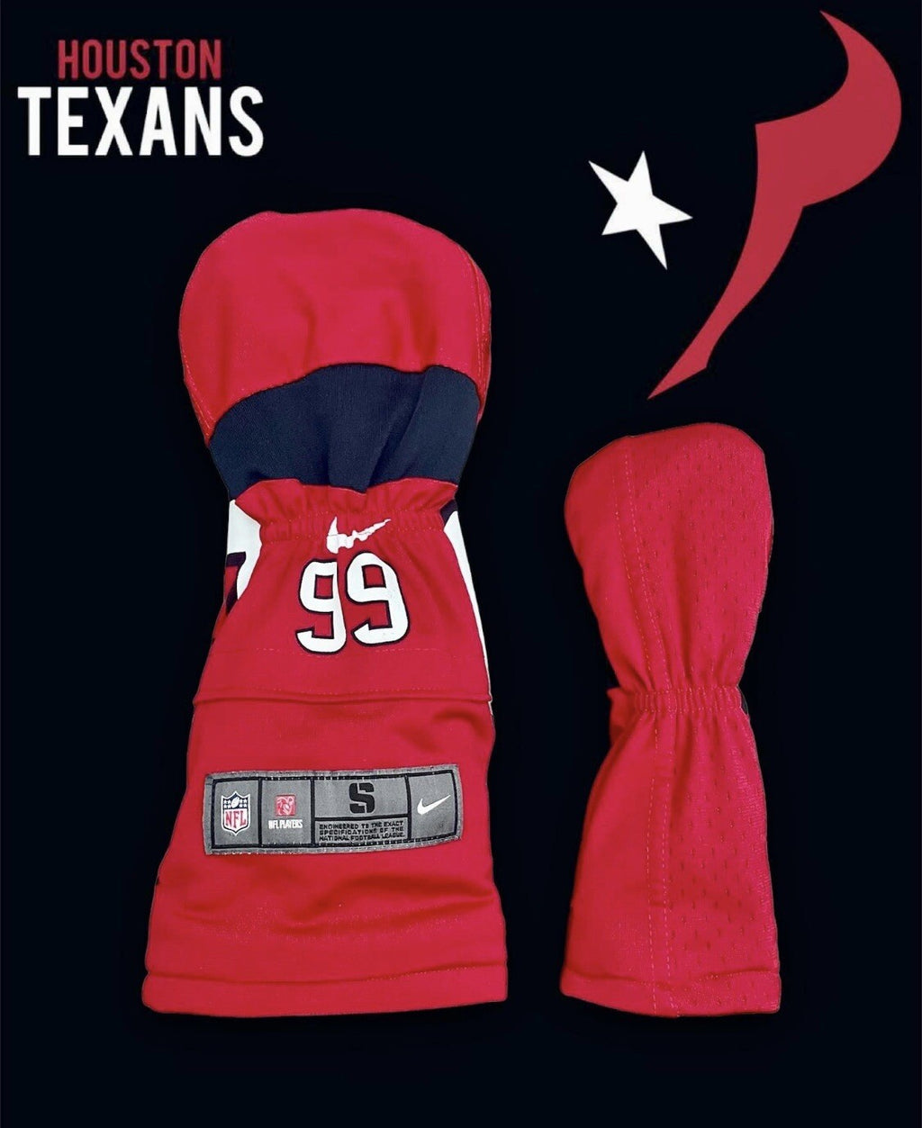 Houston Texans Golf Driver & Hybrid Head Cover