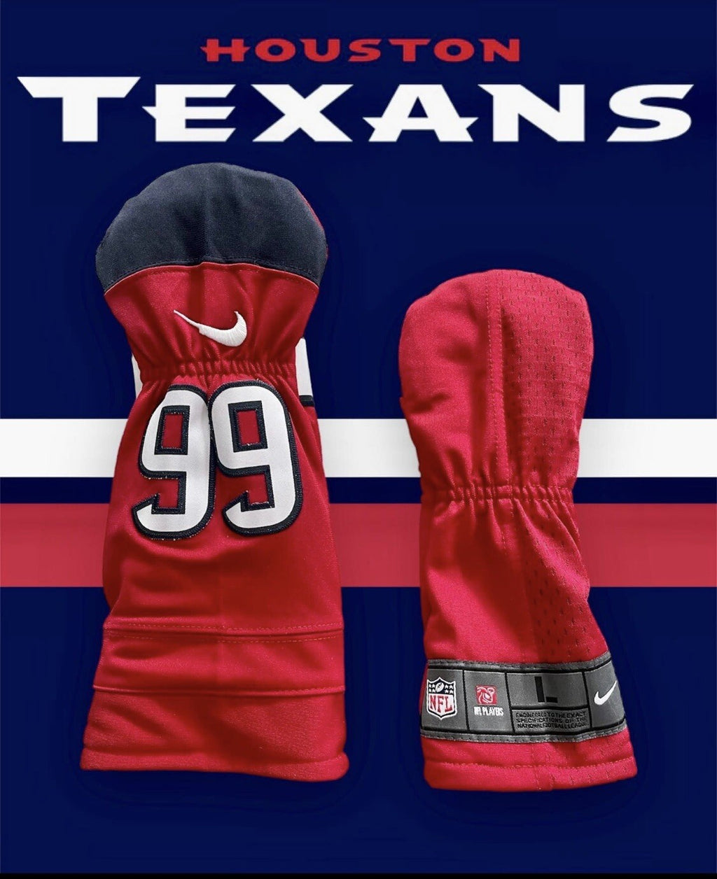 Houston Texans Golf Driver & Fairway Wood Head Cover