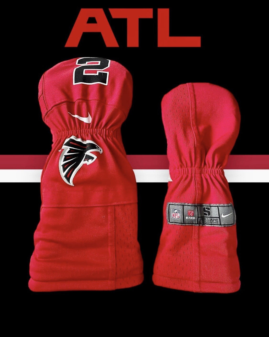 Atlanta Falcons Golf Driver & Fairway Wood Head Cover
