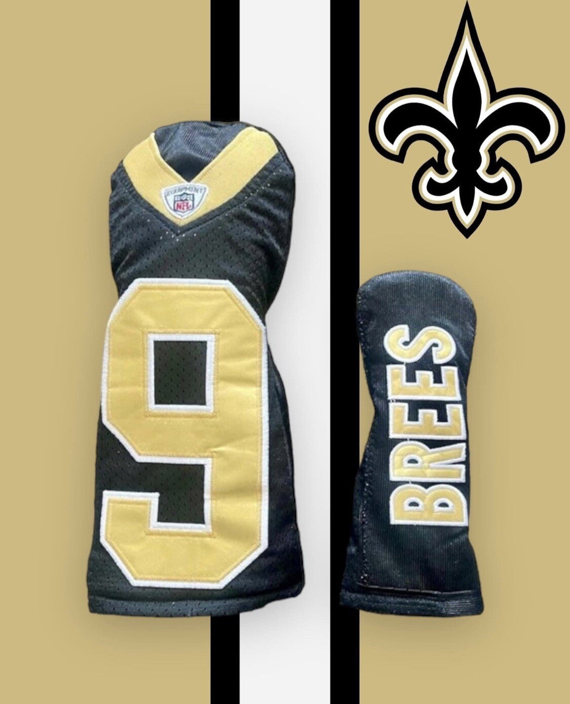 New Orleans Saints Golf Driver & Hybrid Head Cover