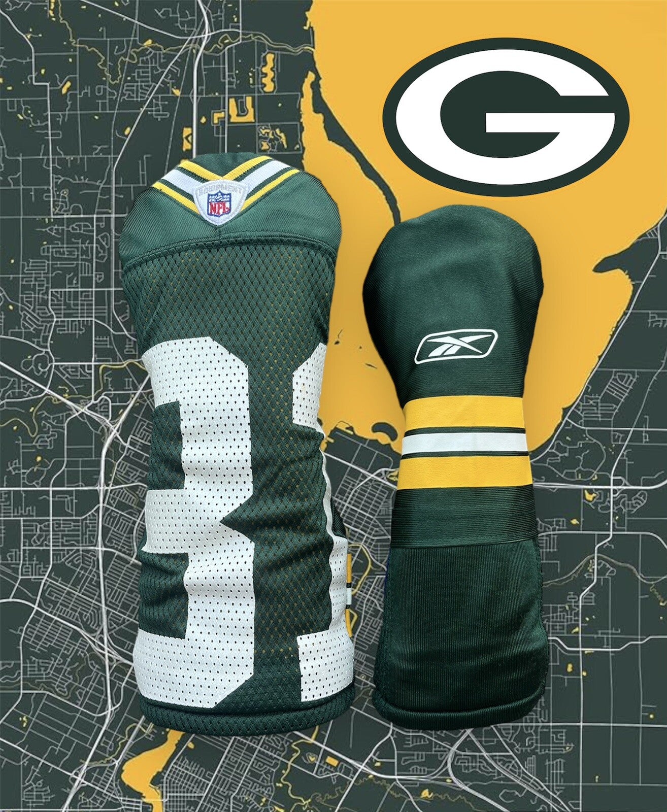 Green Bay Packers Golf Driver & Fairway Wood Head Cover