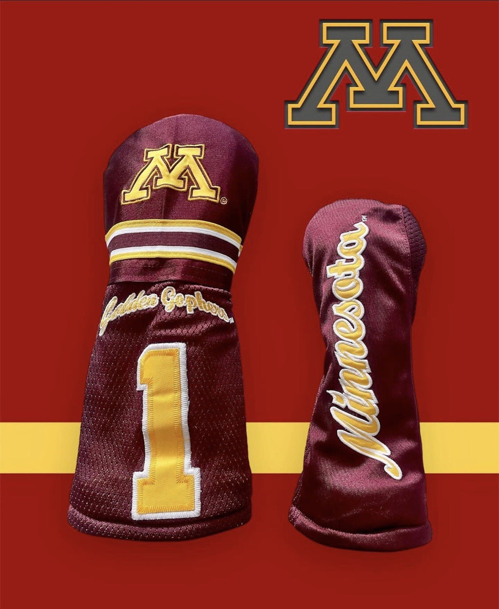 Minnesota Golden Gophers Golf Driver & Fairway Wood Head Cover