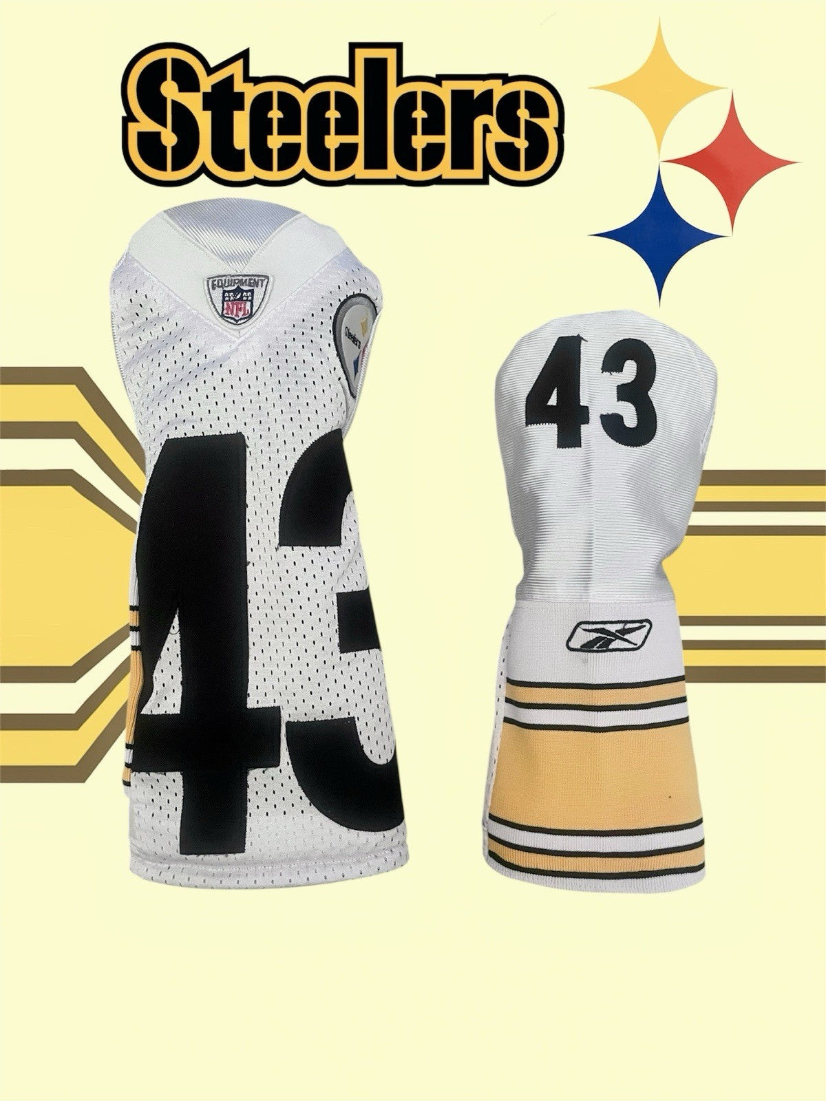 Pittsburgh Steelers Golf Driver & Fairway Wood Head Cover