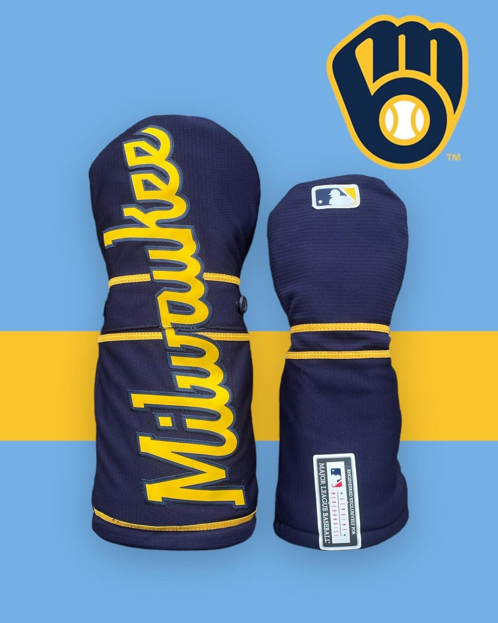 Milwaukee Brewers Golf Driver & Fairway Wood Head Cover