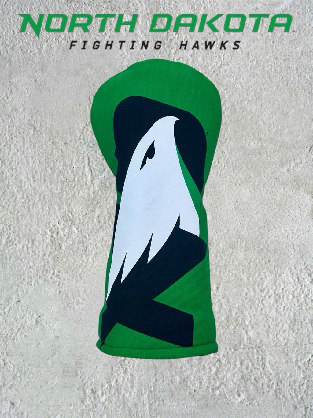 North Dakota Fighting Hawks Golf Driver Head Cover