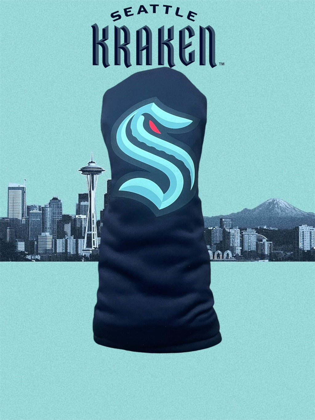 Seattle Kraken Golf Driver Head Cover