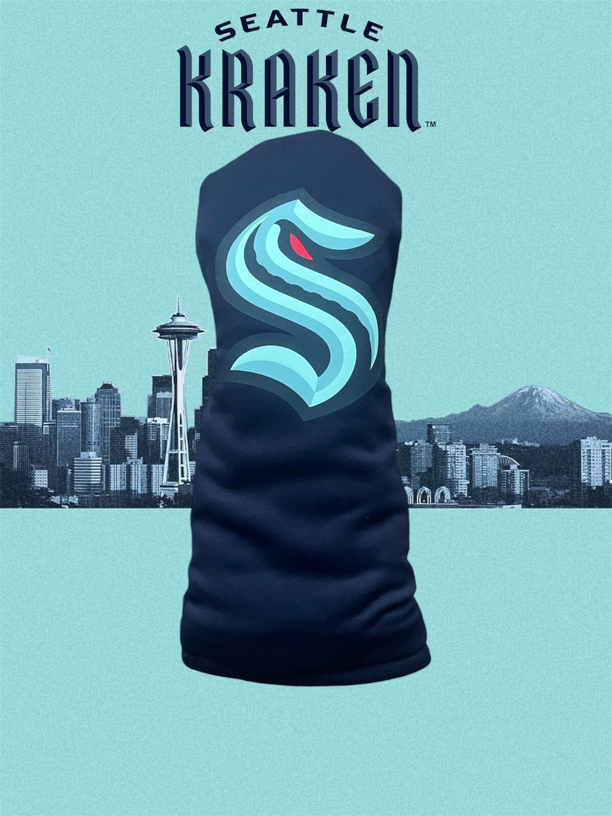 Seattle Kraken Golf Driver Head Cover