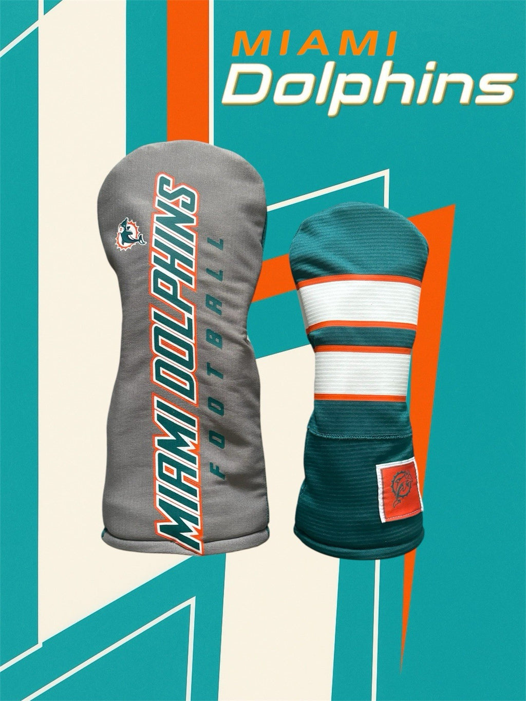 Miami Dolphins Golf Driver & Fairway Wood Head Cover
